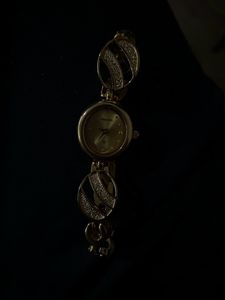 Aesthetic Pinterest Gold Watch