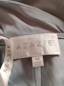 Elegant Dusty Blue Azazie Dress ( A8)