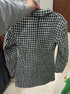 Houndstooth Blazer Dress