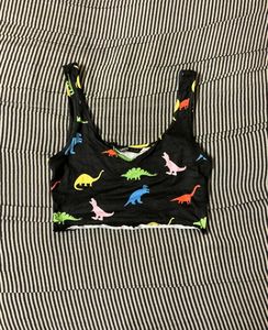 Dino Print Crop Top