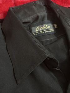Black Long Sleeve Button Down Shirt