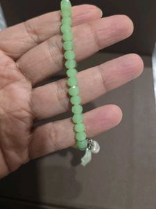 Green Heart Shell Bracelet