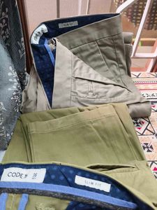 CODE Slim Fit Khaki Trousers