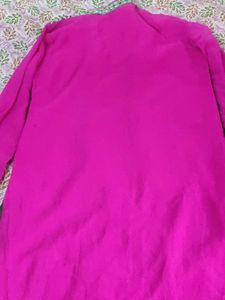 Pink Embroidered Kurti
