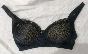 Black Net Padded Bra