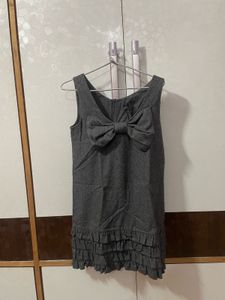 new Gray Bow Dress
