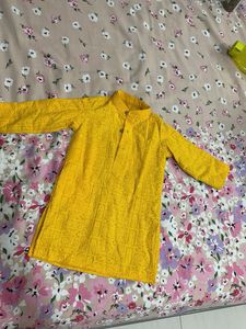 Yellow Baby Boy Kurta