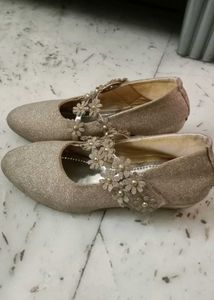 Golden Sandal For Girls