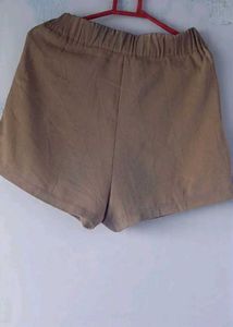 Brown Casual Shorts