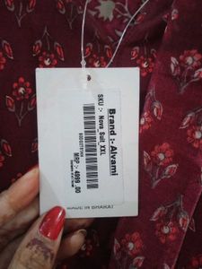 Partywear Alvami brand new Maroon Kurta Se