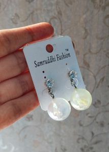 Iridescent Orb Drop Earrings