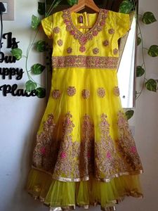 Wedding Wear Baby Girl Long Gown 6to8