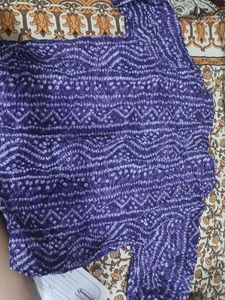 Stylish Purple Printed Top