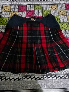 Red &amp; Black Plaid Fabric