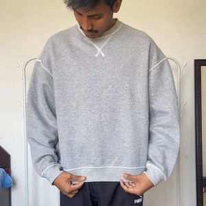 Gray Pullover Sweatshirt
