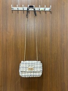Textured Weave Crossbody Bag