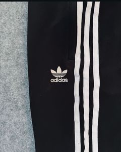 Adidas Black 3-Stripe Joggers