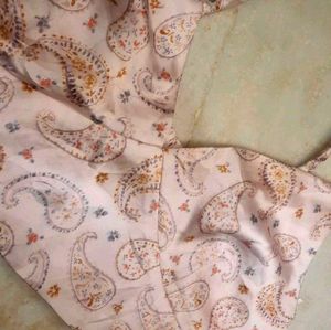 ZARA PINK PAISLEY CROP TOP