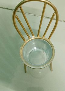 Gold Chair Candle Holder