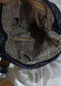 Black Leather Hobo Bag