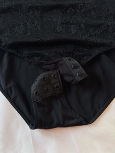 Mango Black Mesh Bodysuit