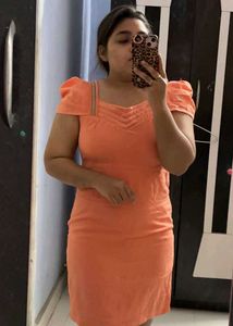 Korean pinterest coral one piece