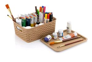 Plastic Medium Size Basket With Lid
