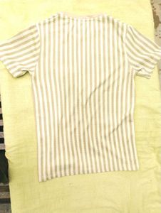 KORAZI Premium Striped Half Sleeve T-shirt Size 36