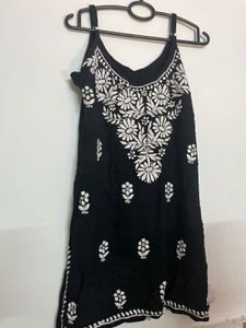 Black Floral Cami Dress