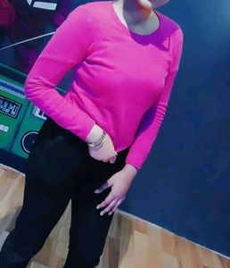 Max Magenta Pink Sweat T-shirt For Women