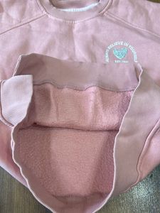 Peach colour Wool top for girls