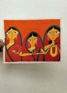 Tribal Bengali Women - Unframed Original Artwork