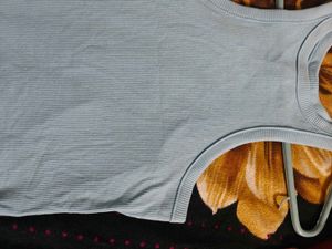 Blue Ribbed Tank Top