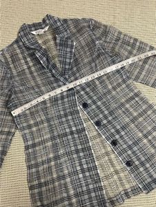 Sheer Plaid Blazer
