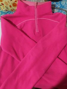 Pink Fleece Pullover