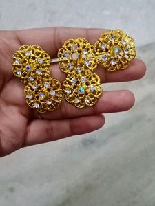 Combo For 5 Jhuda Pins And Golden Earing