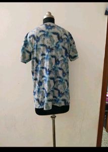 Blue Tie-Dye plus size T-Shirt