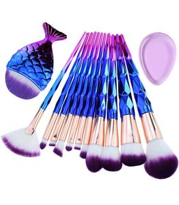 Mermaid Makeup Brush Set