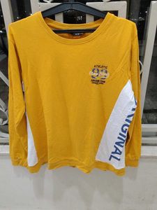 Yellow Athletic Long Sleeve T-Shirt