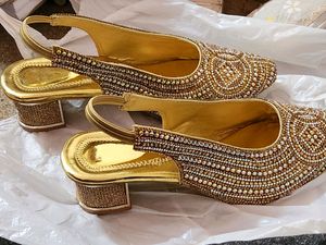 Gold Bridal Footwear