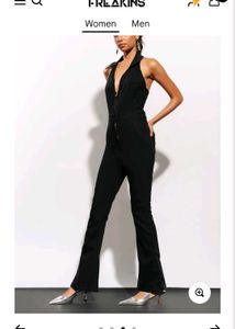 Black Women&#39;s Bodycon Jumpsuit By Freakins