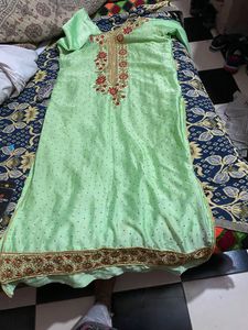 Beautiful Sharara Suit Set .. Beautiful Work With Inner Under Top And Bottom. Only One Time Used