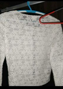 White Flower Summer Cardigan