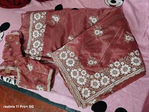 Elegant Embroidered Saree
