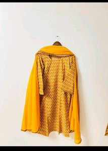Handblock Print Kurta Set