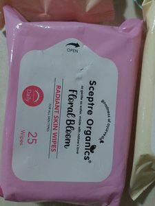 Sceptre Organics Wet Wipes 5 packs Brand New