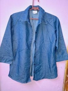 Denim Button-Down Shirt