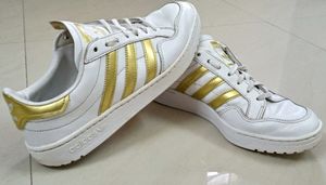 Adidas White Golden Sneakers