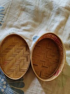 Woven Bamboo Trinket Box 💯💯