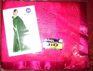Elegant Pink Jio Saree with Blouse